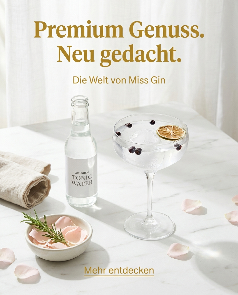 Premium Genuss — Die Welt von Miss Gin