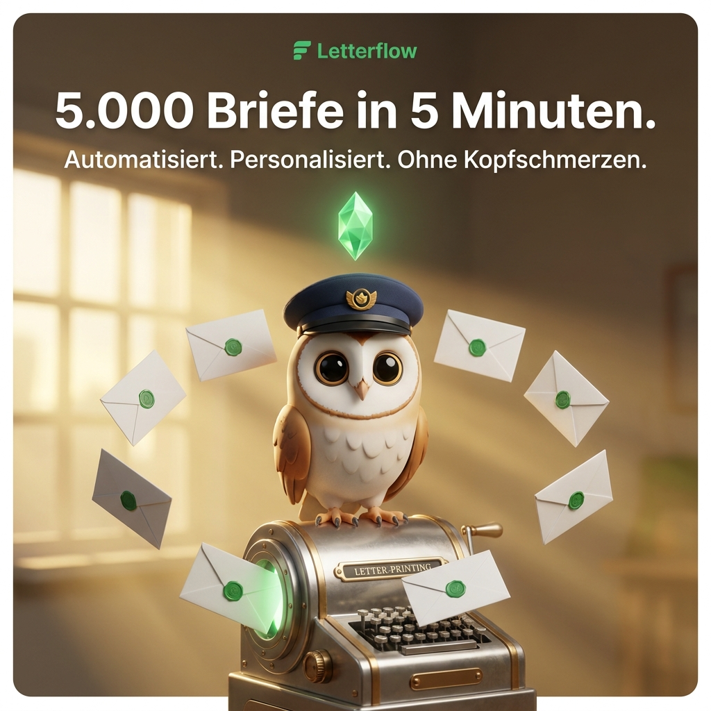 Letterflow · 5.000 Briefe in 5 Minuten
